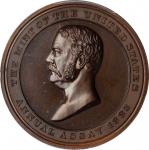 1883 United States Assay Commission Medal. Copper. 33 mm. By George T. Morgan. JK AC-26b. Rarity-5. 
