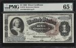 Fr. 219. 1886 $1 Silver Certificate. PMG Gem Uncirculated 65 EPQ.