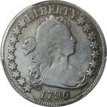 1796 Draped Bust Half Dollar. Small Eagle. O-102, T-2. Rarity-5+. 16 Stars. VG Details--Repaired (PC