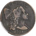 1794 Liberty Cap Cent. S-31. Rarity-1. Head of 1794. VF Details--Damage (PCGS).
