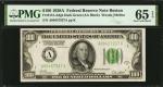 Fr. 2151-Adgs. 1928A $100 Federal Reserve Note. Boston. PMG Gem Uncirculated 65 EPQ.