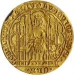 BELGIUM. Flanders. Chaise dOr, ND (1346-84). Ghent or Malines Mint. Louis II de Male. NGC MS-64.