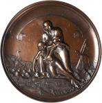 Undated (1860-1874) State Department Life Saving Medal. Bronzed Copper. 67 mm. By Salathiel Ellis, a