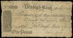Denbigh Bank (Clough, Mason and Price), ｣1, 24 September 1811, serial number 3579, black and white, 