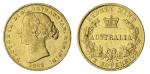 x Australia, Victoria (1837-1901), Sydney Branch Mint, Sovereign, 1863, laureate head left, rev. AUS