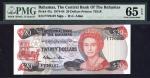 x Central Bank of The Bahamas, $20, ND (1974-85), serial number F770107, (Pick 47a, TBB B312a), in P