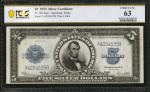 Fr. 282. 1923 $5 Silver Certificate. PCGS Banknote Choice Uncirculated 63.