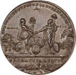 1783 Treaty of Paris Medal. Betts-610. Silver, 40.6 mm. AU-55 (PCGS).
