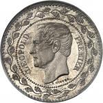 BELGIQUE Léopold Ier (1831-1865). Essai de 20 centimes monnaie d’appoint par L. Wiener 1860, Bruxell