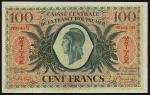 Caisse Centrale de la France doutre-mer, Martinque, 100 francs, 1944, serial number PP004,737, (Pick