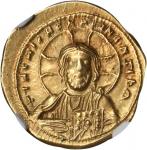 CONSTANTINE IX, 1042-1055. AV Tetarteron Nomisma (4.02 gms), Constantinople Mint. NGC AU, Strike: 5/