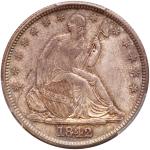 1842 Liberty Seated Half Dollar. Medium date. PCGS MS65