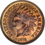 1872 Indian Cent. Snow-PR1, the only known dies. Proof-66 RB (PCGS).