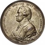 1781 Nathanael Greene at Eutaw Springs medal. Betts-597. Copper, tinned. Original. Paris Mint. 57.0 