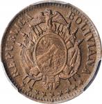 BOLIVIA. 5 Centavos, 1883-A. Paris Mint. PCGS MS-65 Gold Shield.
