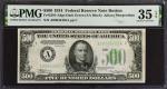 Fr. 2201-Adgs. 1934 $500 Federal Reserve Note. Boston. PMG Choice Very Fine 35 EPQ.