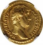 HADRIAN, A.D. 117-138. AV Aureus (7.24 gms), Rome Mint, A.D. 136. NGC Ch VF, Strike: 5/5 Surface: 4/