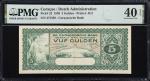 CURACAO. Curacaosche Bank. 5 Gulden, 1939. P-22. PMG Extremely Fine 40 EPQ.