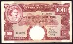 East African Currency Board, 100 shillings, Nairobi, ND (1958-60), prefix Q1, red and tan, Elizabeth