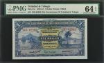 TRINIDAD & TOBAGO. The Government of Trinidad and Tobago. 1 Dollar, 1942-43. P-5c. PMG Choice Uncirc