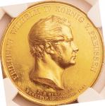 ドイツ帝国 プロシア (German Empire Prussia) ヴィルヘルム4世像 6デュカット金メダル 1840年銘 ／ Willhelm IV 6 Ducat Gold Medal