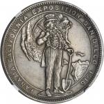 1916 Panama-California Exposition So-Called Dollar. Official Medal. Silver. 34 mm. HK-429. Rarity-7.