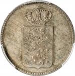 DANISH WEST INDIES. 20 Skilling, 1848. Copenhagen Mint. Frederick VII. PCGS AU-55.