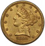 1883-CC Liberty Head Half Eagle. Winter 1-A, the only known dies. AU-58 (PCGS). CAC.