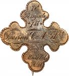 Union. XVIII Corps. Corps Badge Honoring the 51st Massachusetts Infantry Regiment. Gold.