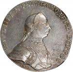1762-CNB年俄罗斯1卢布。圣彼得堡造币厂。(t) RUSSIA. Silver Ruble Novodel, 1762-CNB. St. Petersburg Mint. Peter III. 