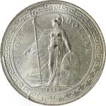 1930年英国贸易银元站洋一圆银币。伦敦铸币厂。GREAT BRITAIN. Trade Dollar, 1930. London Mint. PCGS MS-64+.
