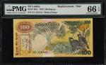SRI LANKA. Central Bank of Ceylon. 100 Rupees, 1979. P-88a*. Replacement. PMG Gem Uncirculated 66 EP