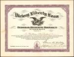 United States of America World War I Victory (5th) Liberty Loan Related Certificates. Lot of Two (2)