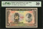 BELGIAN CONGO. Banque du Congo Belge. 50 Francs, 1947. P-16e. PMG Very Fine 30.