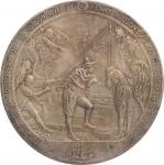 1909 Hudson-Fulton Celebration Medal. Silver. 76.3 mm. 215.5 grams. Miller ANS-23, Rulau-N20. Mint S