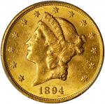 美国1894-S年20美元金币。