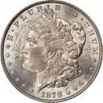 1878 Morgan Silver Dollar. 7/8 Tailfeathers. Strong. MS-61 (PCGS).