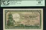 South African Reserve Bank, cancelled £5, 16th November 1936, serial number B/11 854571, dark green,