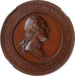 1889 Inaugural Centennial Medal. Taking the Oath - First Obverse. Musante GW-1130, Douglas-49. Bronz