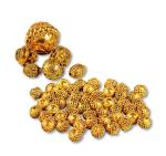 早期纯金珠子项链一组，含大、中、小三种规格，共65枚，总共81.4克，保存完好，敬请预览