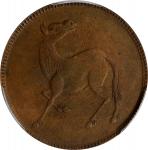四川马兰代用币。(t) CHINA. Szechuan. Copper Horse Gaming Token, ND (ca. 1912). PCGS AU-55.