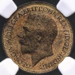GREAT BRITAIN George V ジョージ5世(1910~36) Farthing 1933 NGC-PF65RB Proof UNC+
