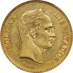 VENEZUELA. 100 Bolivares, 1889. Caracas Mint. PCGS AU-53.