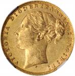 AUSTRALIA. Sovereign, 1879-S. Sydney Mint. Victoria. NGC MS-61.