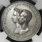 RUSSIA Nicholas I ニコライ1世(1825~55) Medallic Rouble 1841CПБ-HT NGC-AU Details “Scratches“ 軽いスクラッチある以外 