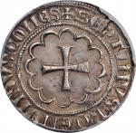 CRUSADER STATES. County of Tripoli. AR Gros, ND (1275-87). Tripoli Mint. Bohemond VII. PCGS AU-58.