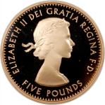 2013年英国「英女皇肖像」系列5镑精铸金币一套5枚，总含金量4.71盎司，分别评PCGS PR69 DCAM, 70DCAM, 70DCAM 及 69DCAM，编号88，每款只铸500枚，此包装只有