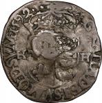 Edict of 1640 Counterstamped Douzain. Host Coin: France, Henri IV, 1592 Douzain de Béarn. Morlaas Mi