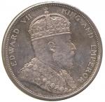 COINS – MALAYSIA - STRAITS SETTLEMENTS. Edward VII: Dollar, 1904B (KM Y25). Toned, uncirculated.