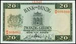DANZIG. Bank von Danzig. 20 Gulden, 1937. P-63sp. Specimen Proof. PMG Choice Uncirculated 64.